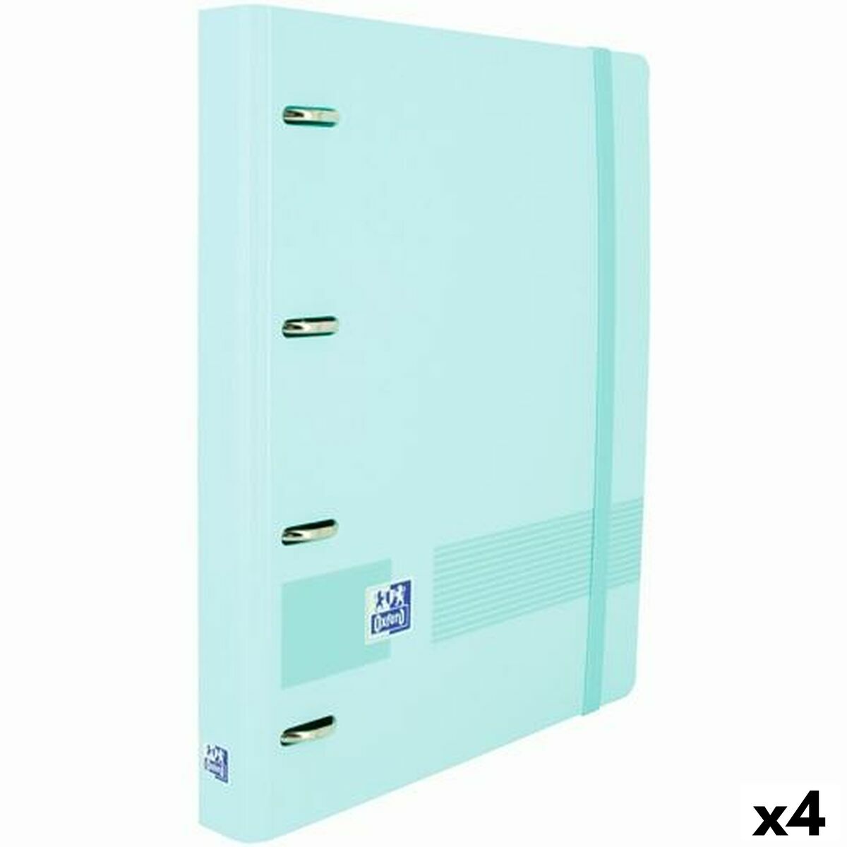 Reliure à anneaux Oxford EuropeanBinder Bleu pastel A4+ (4 Unités)