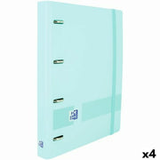 Reliure à anneaux Oxford EuropeanBinder Bleu pastel A4+ (4 Unités)