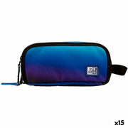 Trousse Fourre-Tout Triple Oxford KANGOO GRADIENT SPACE Bleu 23 x 8,5 x 10 cm (15 Unités)