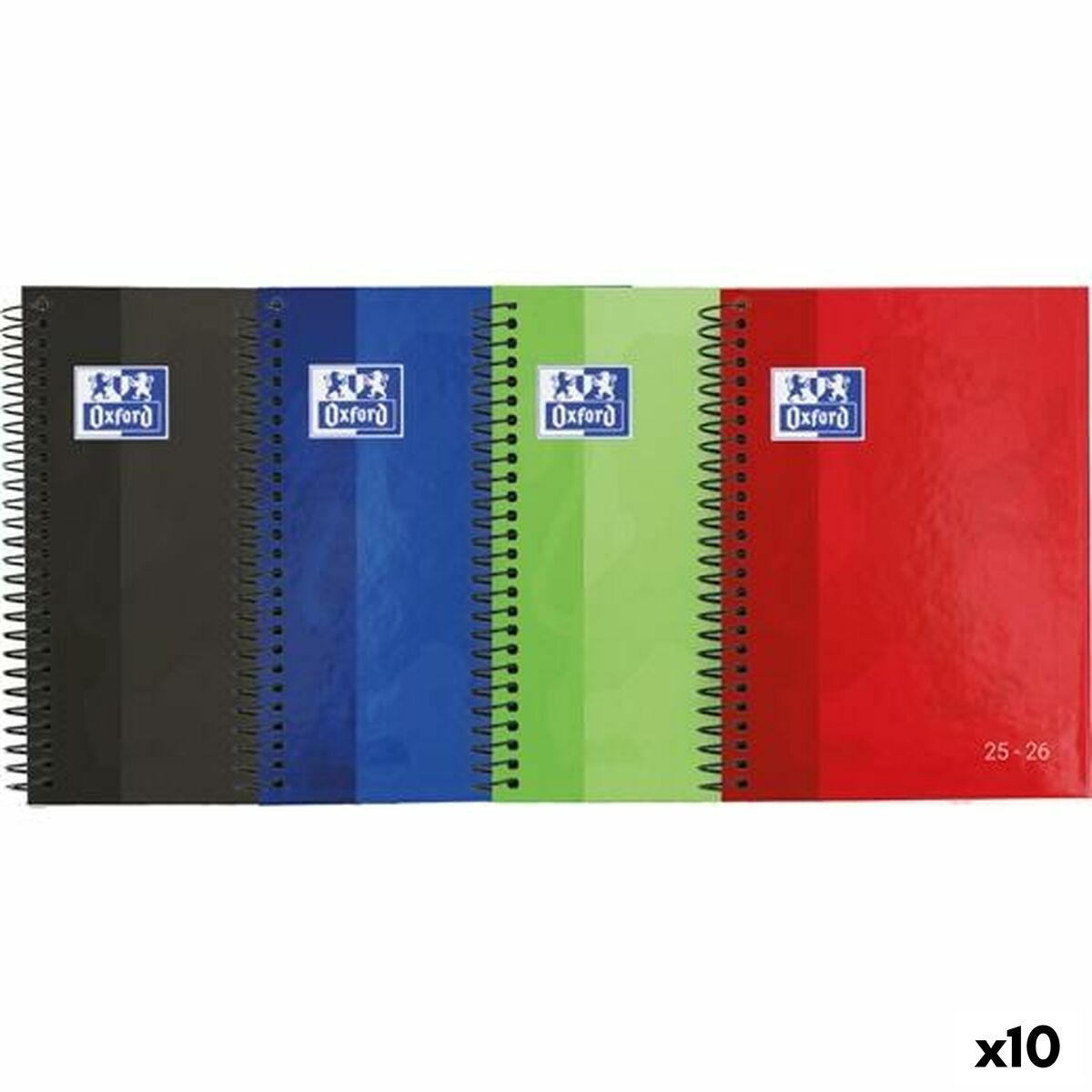 Agenda Oxford SCHOOL 1/4 15 x 21 cm 2025-2026 (10 Unités)