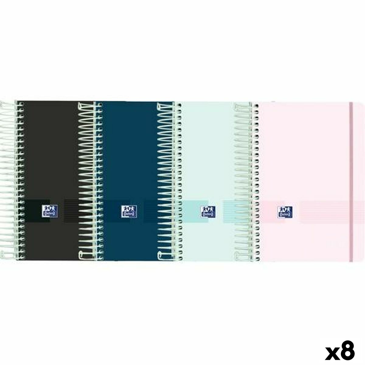 Agenda Oxford LIVE&GO 1/8 12 x 18 cm 2025-2026 (8 Unités)