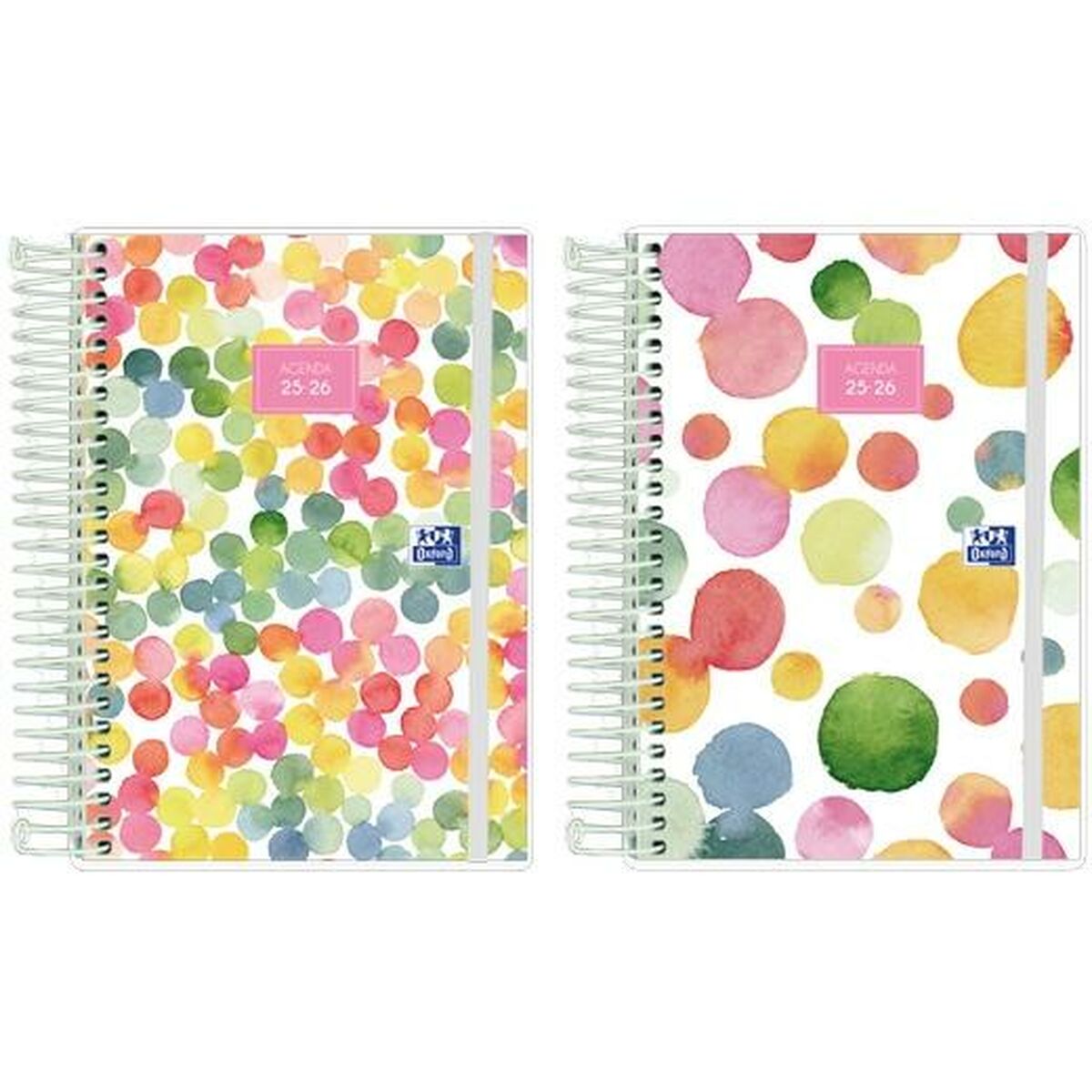 Agenda Oxford JOY 1/8 12 x 18 cm 2025-2026 (8 Unités)