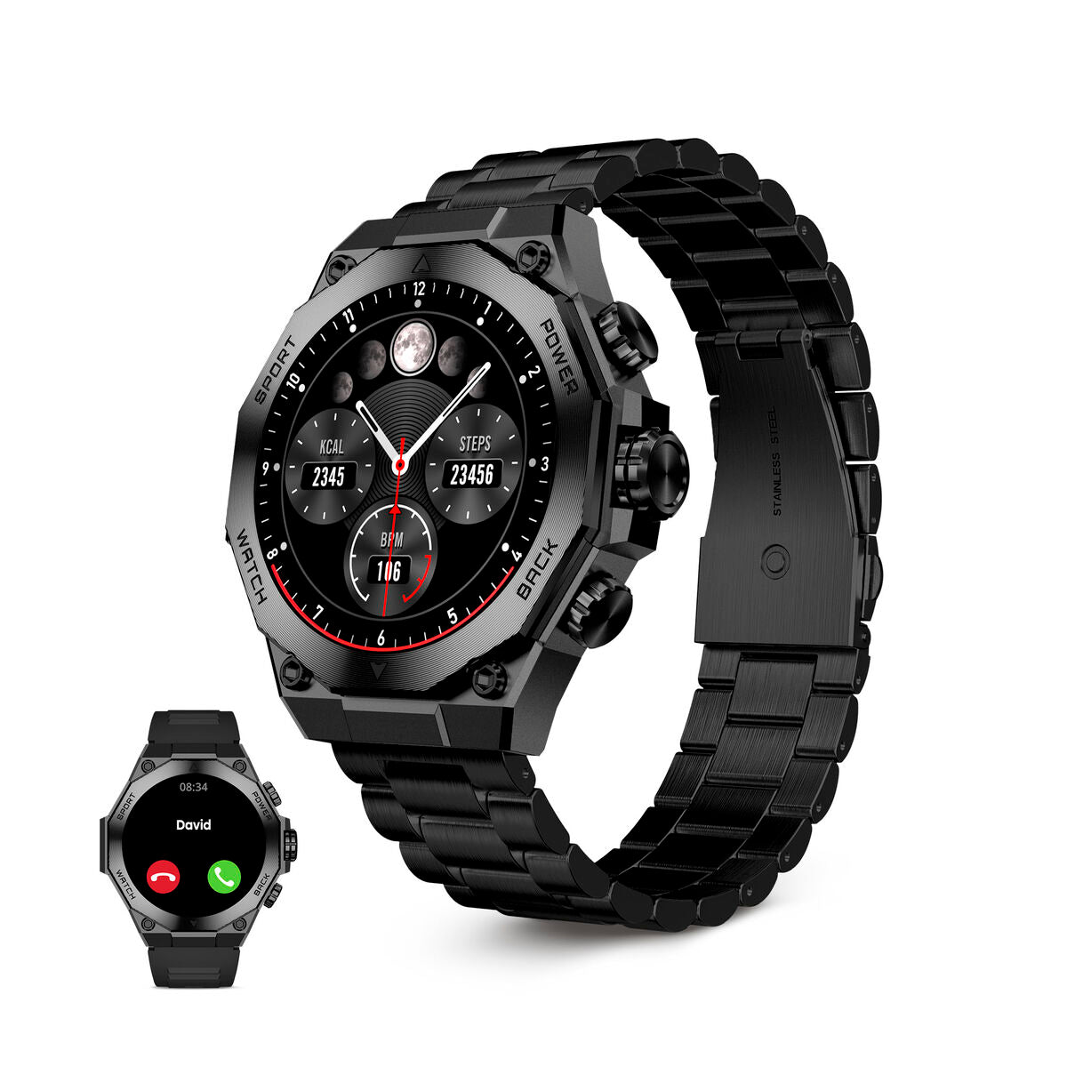 Montre intelligente KSIX Titanium Noir 1,43"