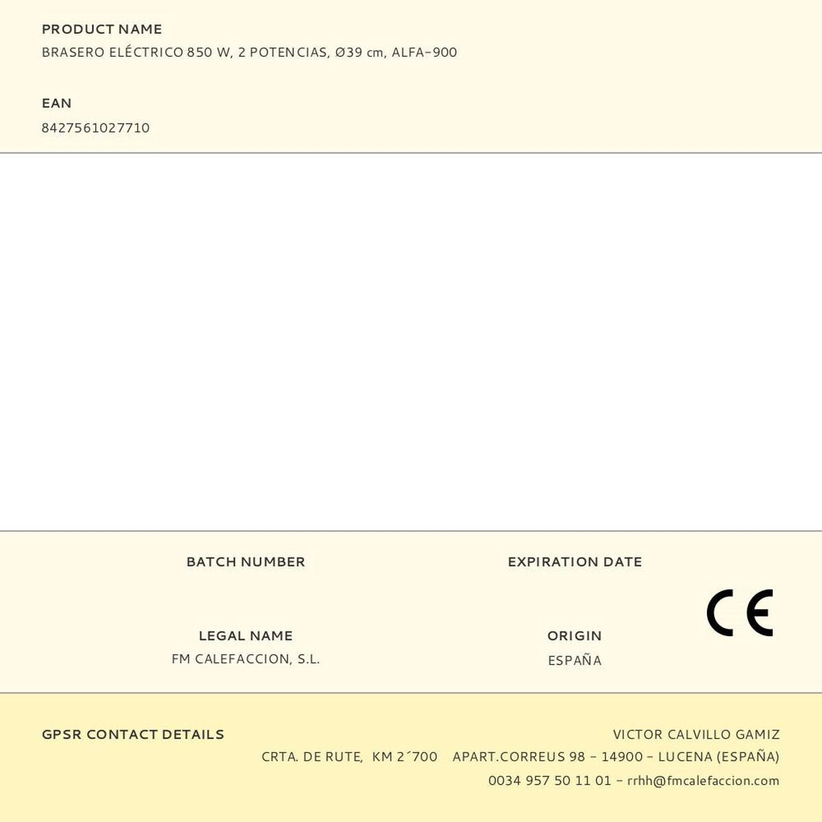 Radiateur FM Calefacción ALFA-900