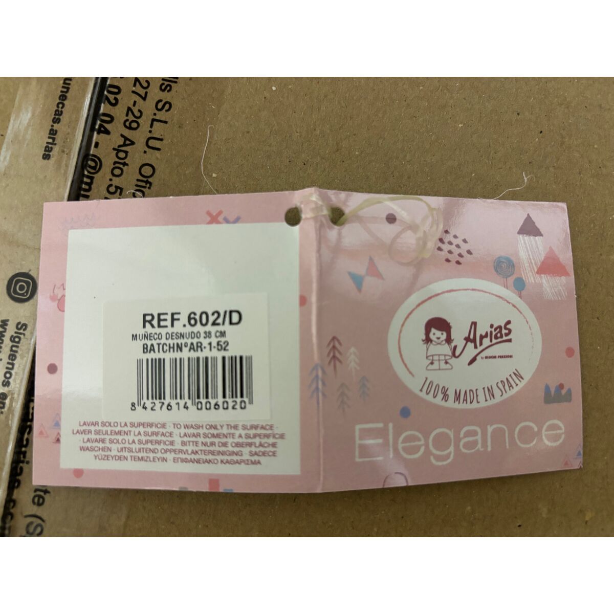 Bébé poupée Arias Andie 38 cm