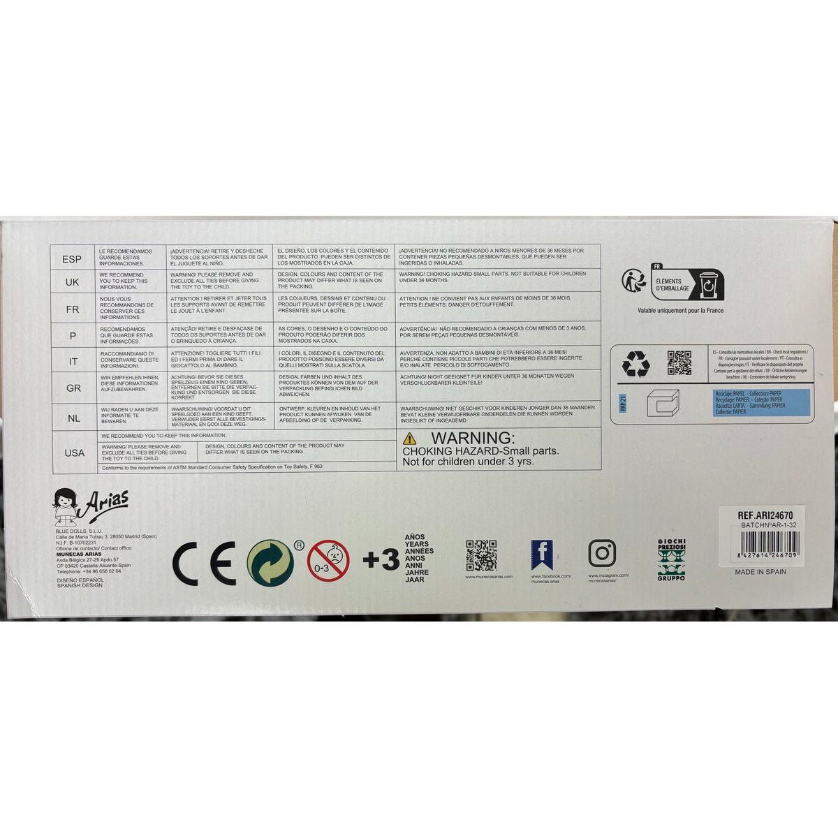 Poupée Arias Lisa 87 cm