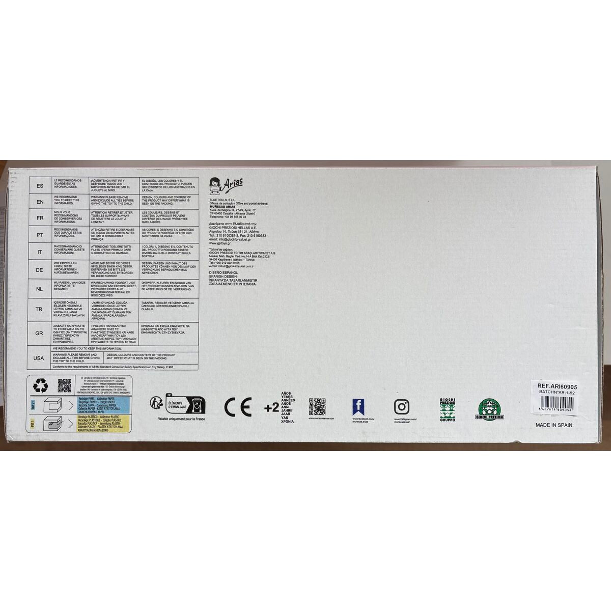 Bébé poupée Arias Elegance 40 cm