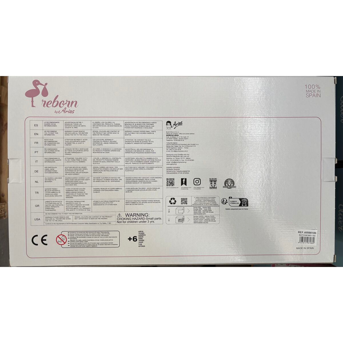 Poupée nouveaux-nés Arias Angelica 45 cm