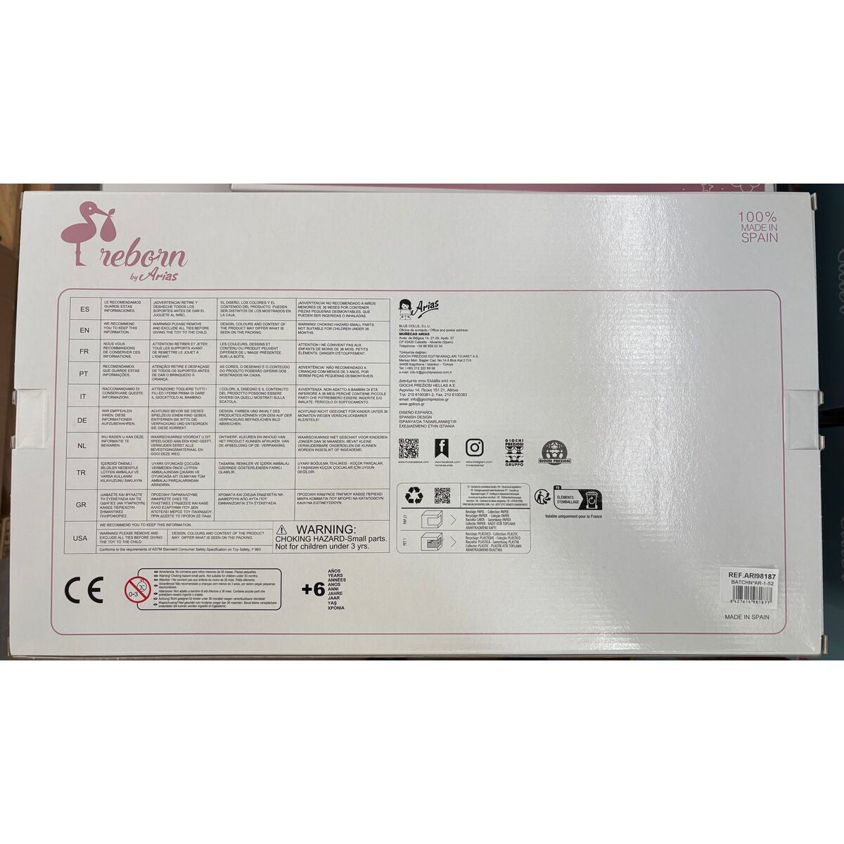 Poupée Bébé Arias Olivia