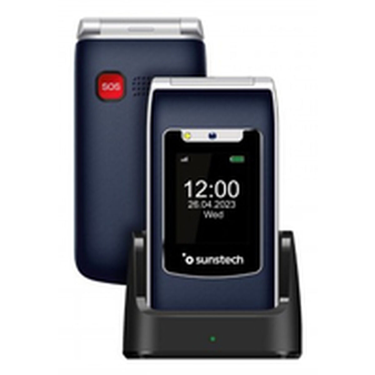 Téléphone portable pour personnes âgées Sunstech CELT23BL Bleu 128 GB 2,4"