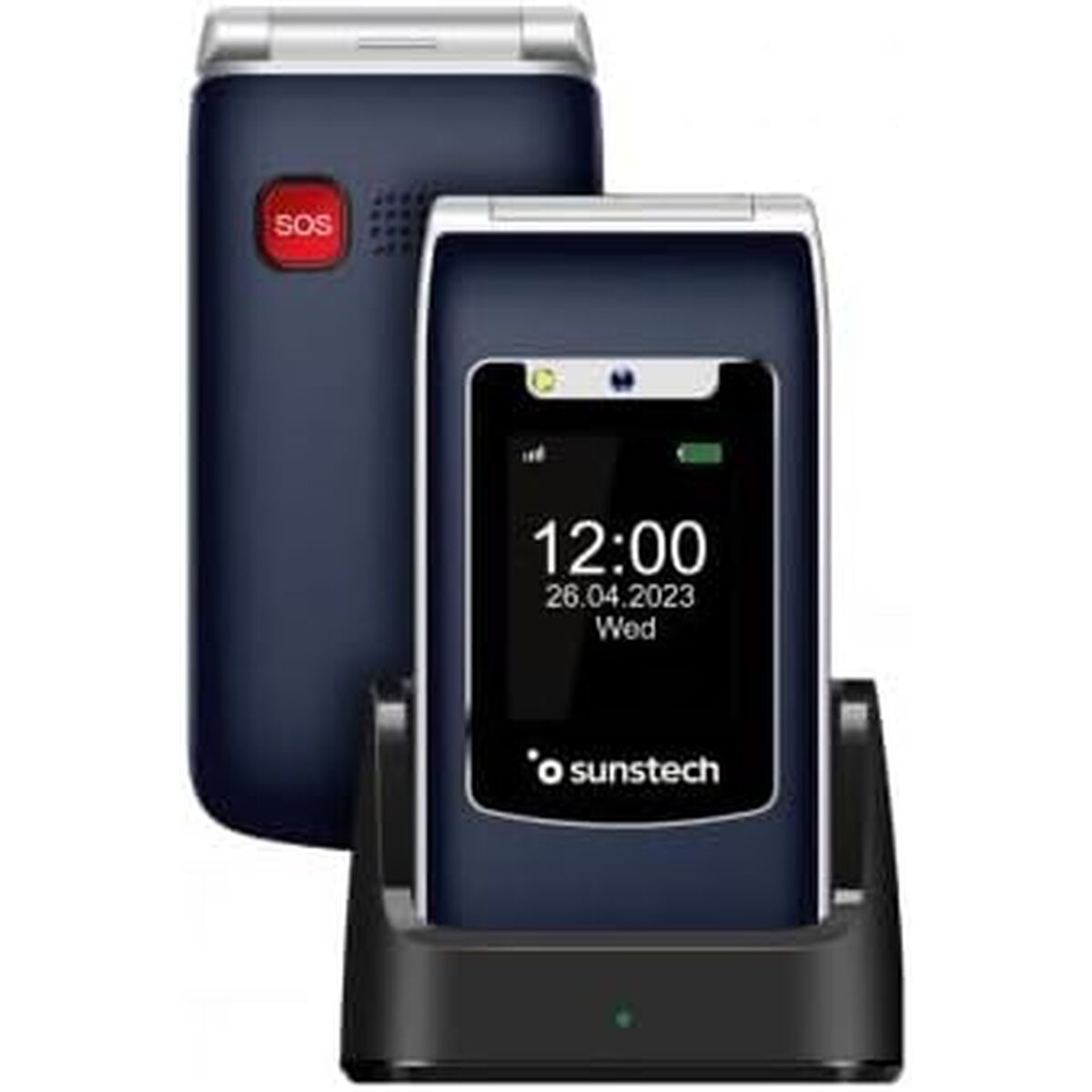 Téléphone portable pour personnes âgées Sunstech CELT23BL Bleu 128 GB 2,4"