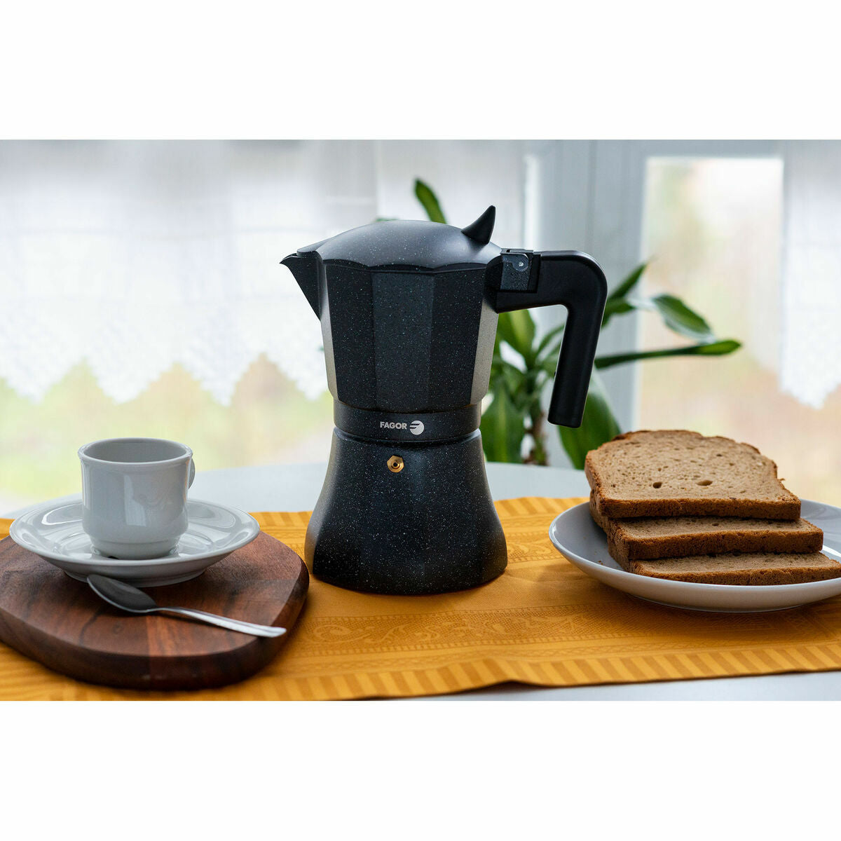Cafetière Italienne Fagor TIRAMISU 6 Noir Aluminium