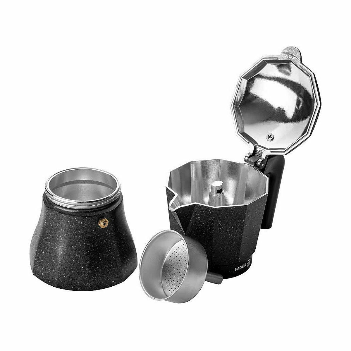 Cafetière Italienne Fagor TIRAMISU 9 Noir Aluminium