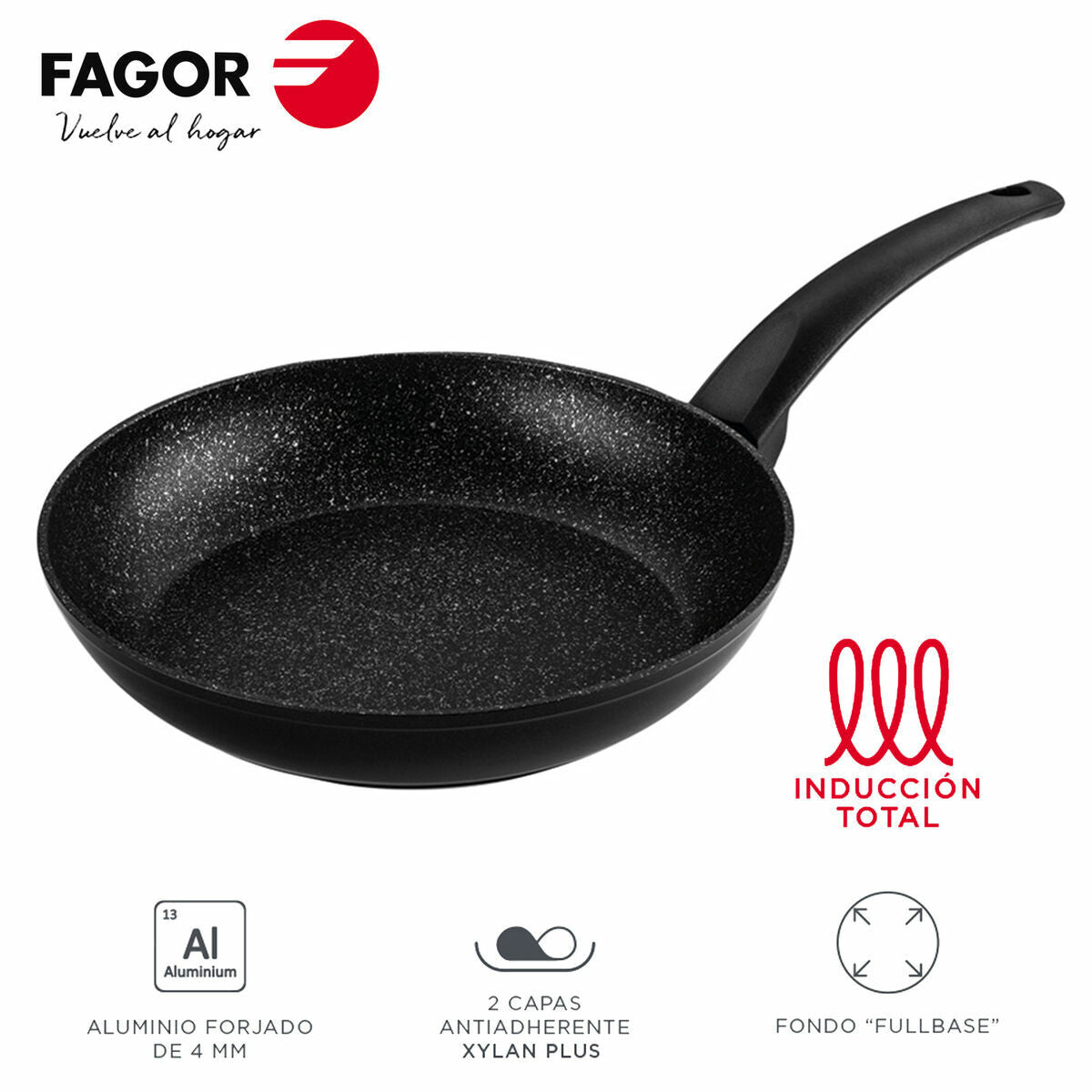 Poêle Fagor VIVANT 24 Noir Aluminium Ø 24 cm