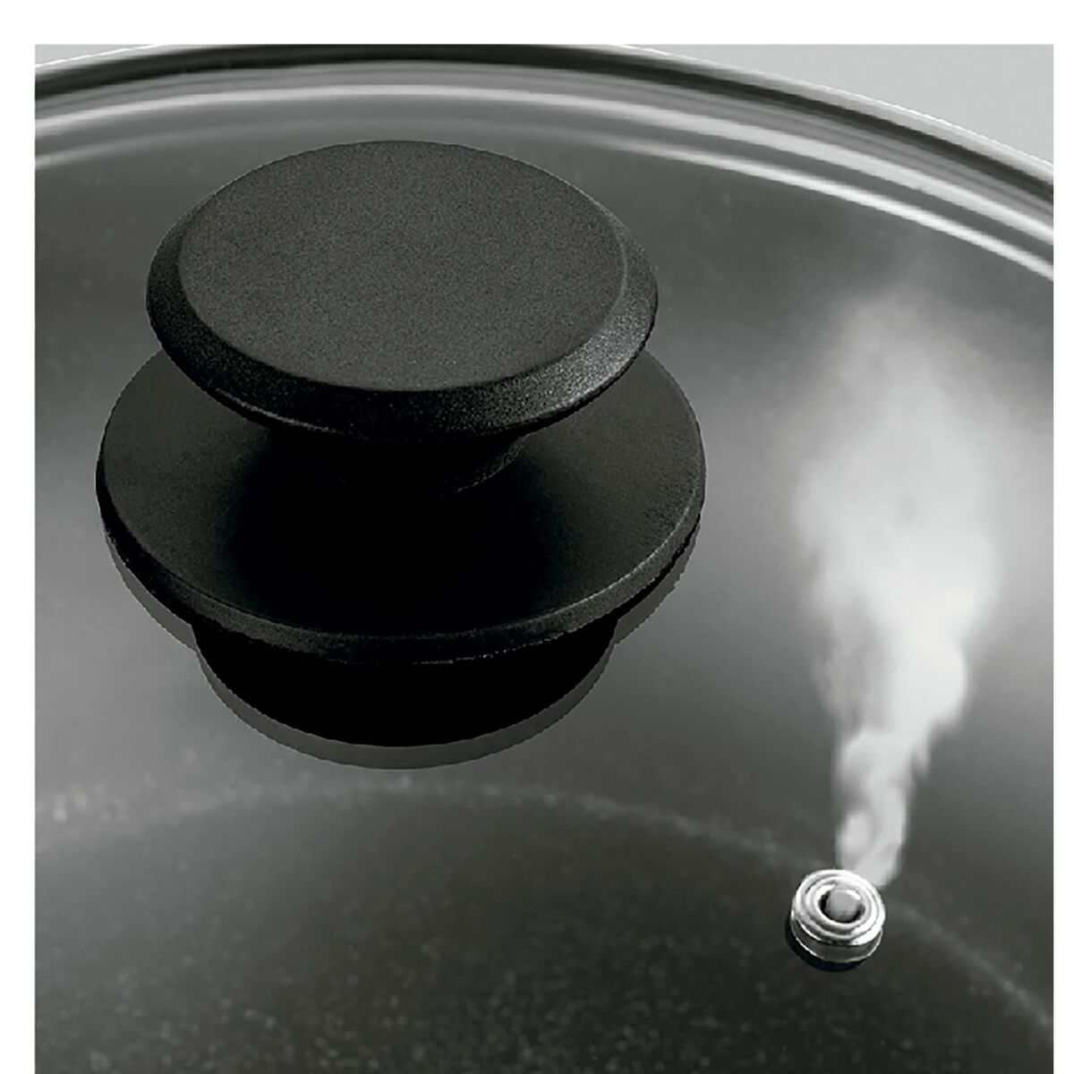 Marmite avec couvercle Fagor VIVANT 20 NEGRA Noir Aluminium 6 L