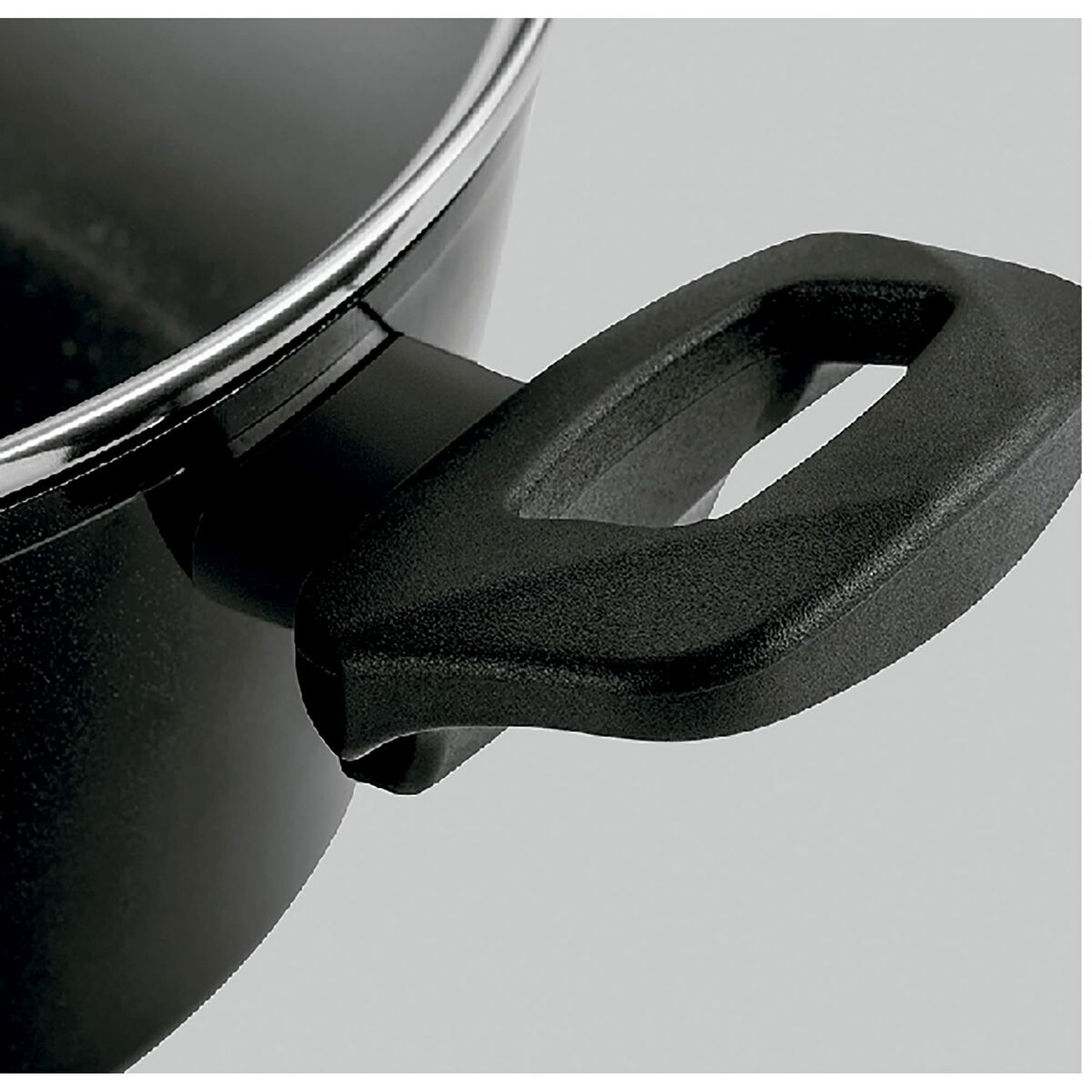 Marmite avec couvercle Fagor VIVANT 20 NEGRA Noir Aluminium 6 L