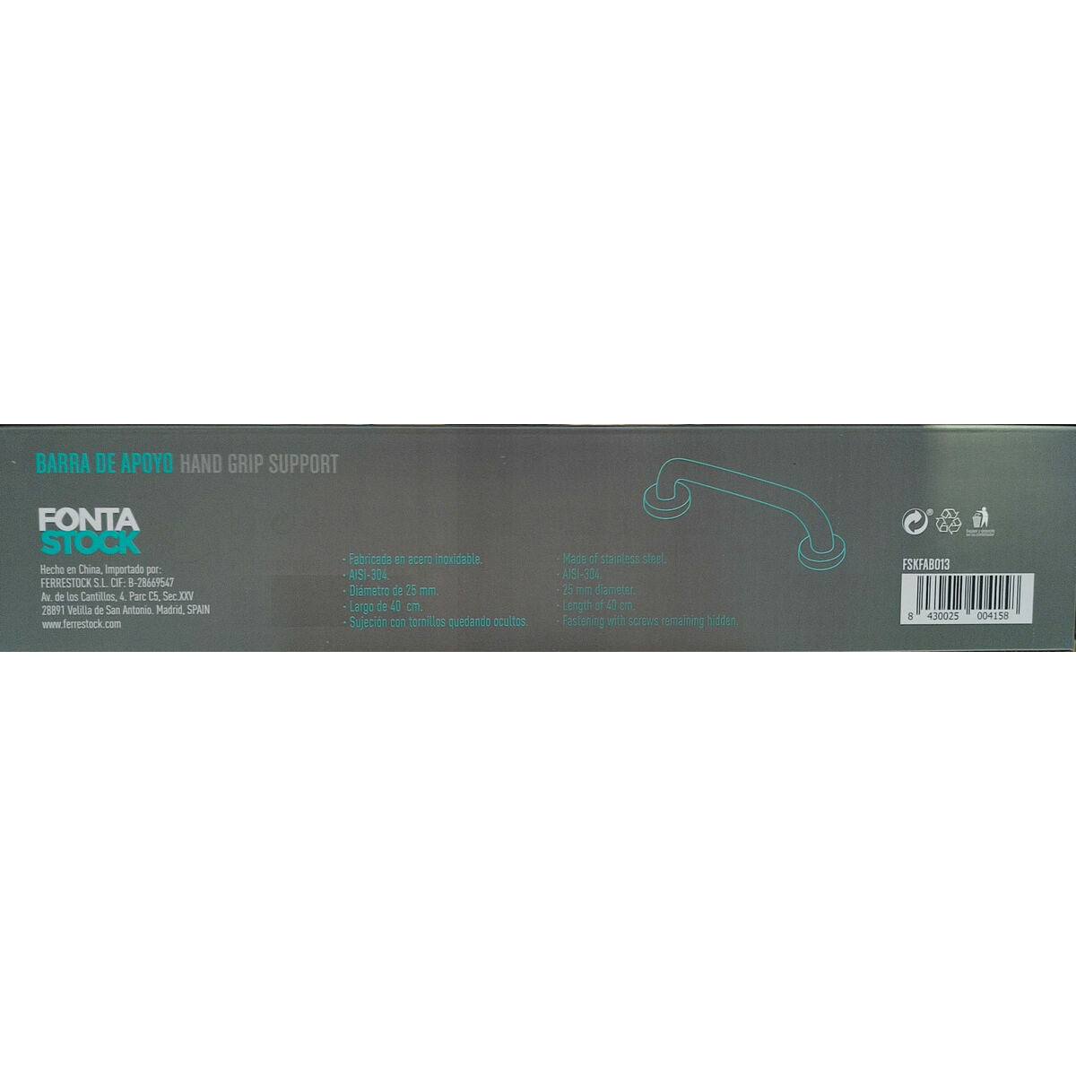 Barre de support Fontastock Ø 25 mm 40 cm