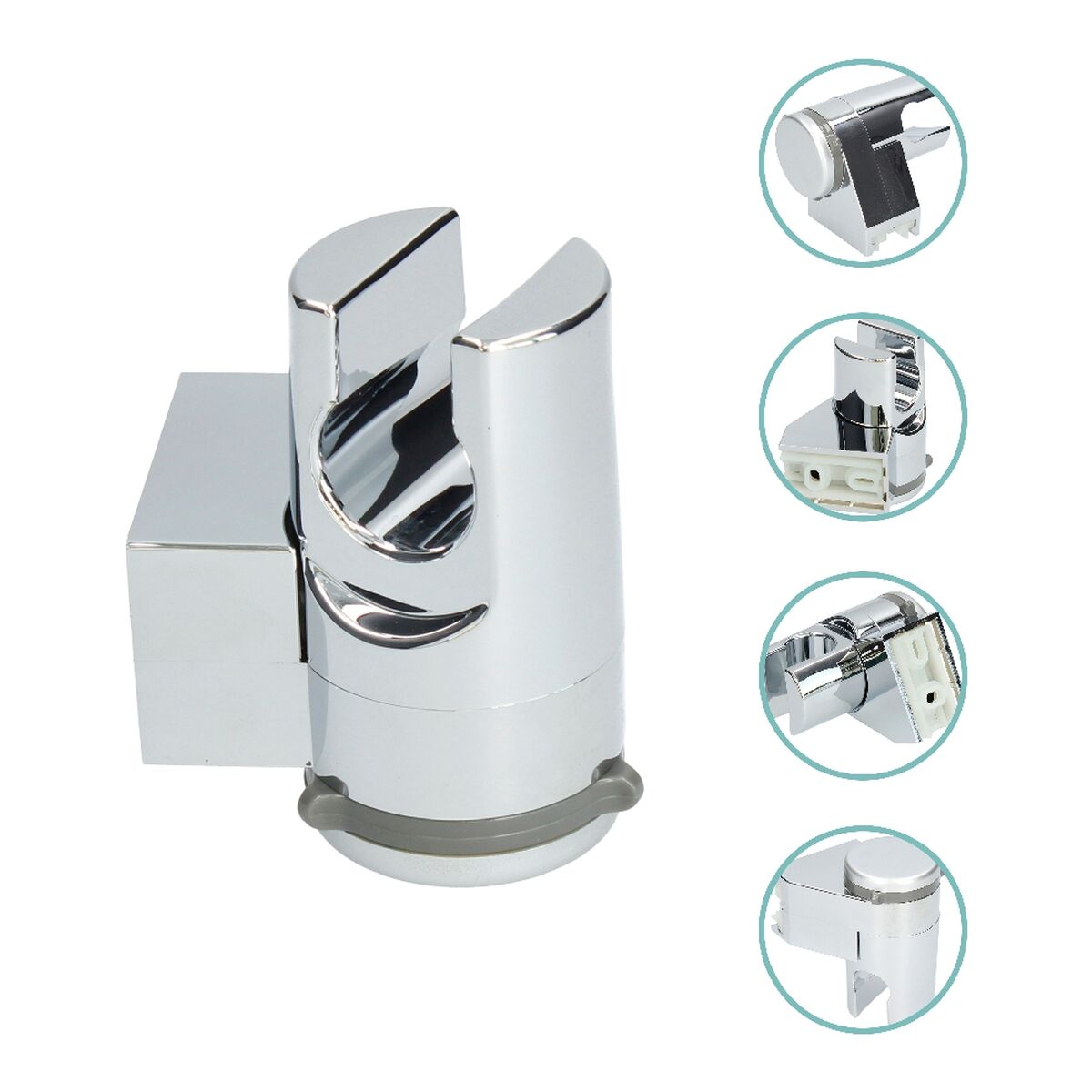 1 douchette avec tube d'écoulement Fontastock Acier inoxydable