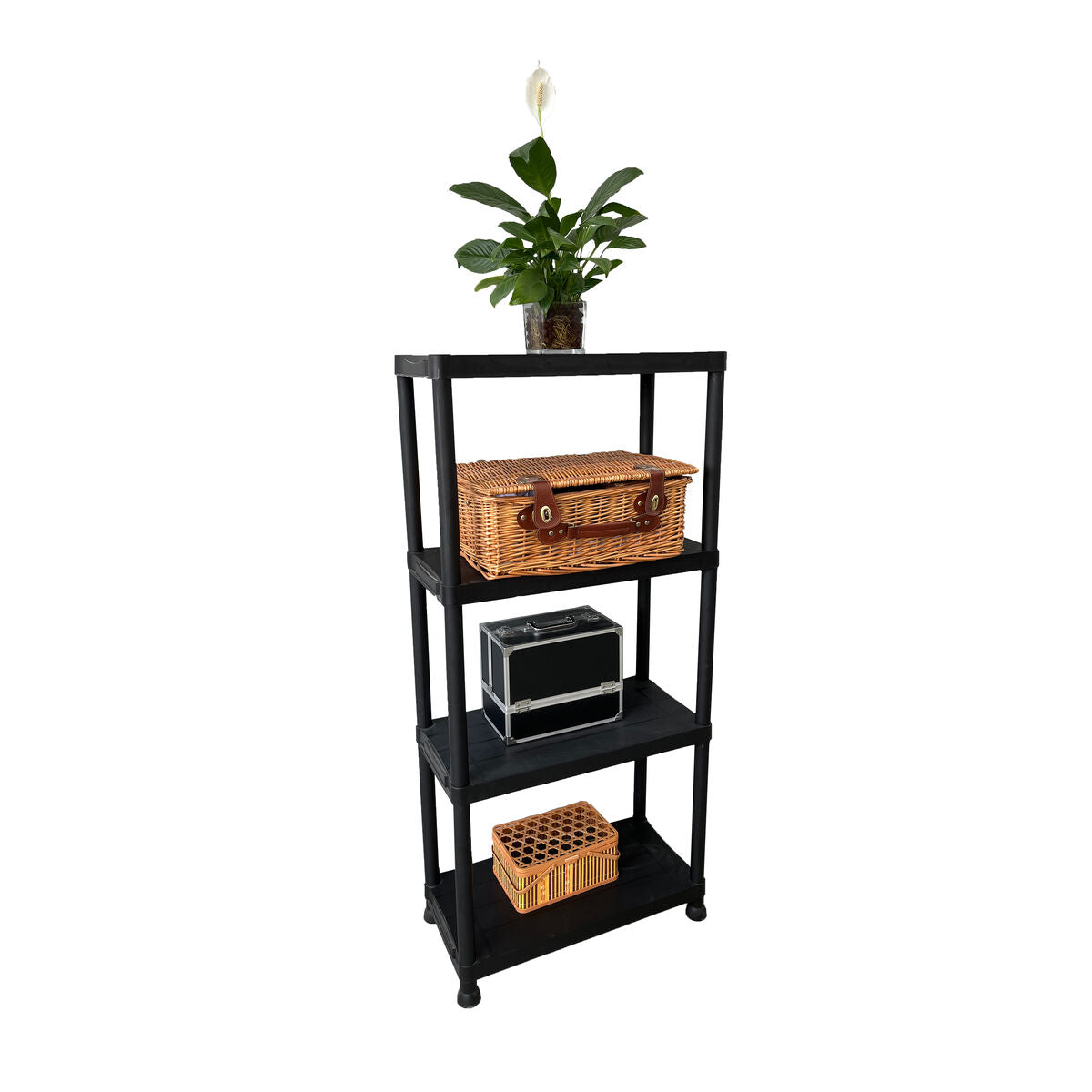 Étagère Ferrestock 25 kg 61 x 31 x 131 cm Plastique 4 Etagères