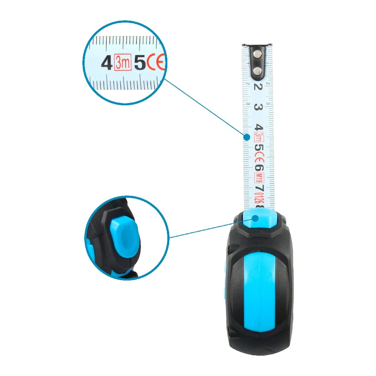 Flexomètre Ferrestock HQ 3 m x 16 mm Nylon