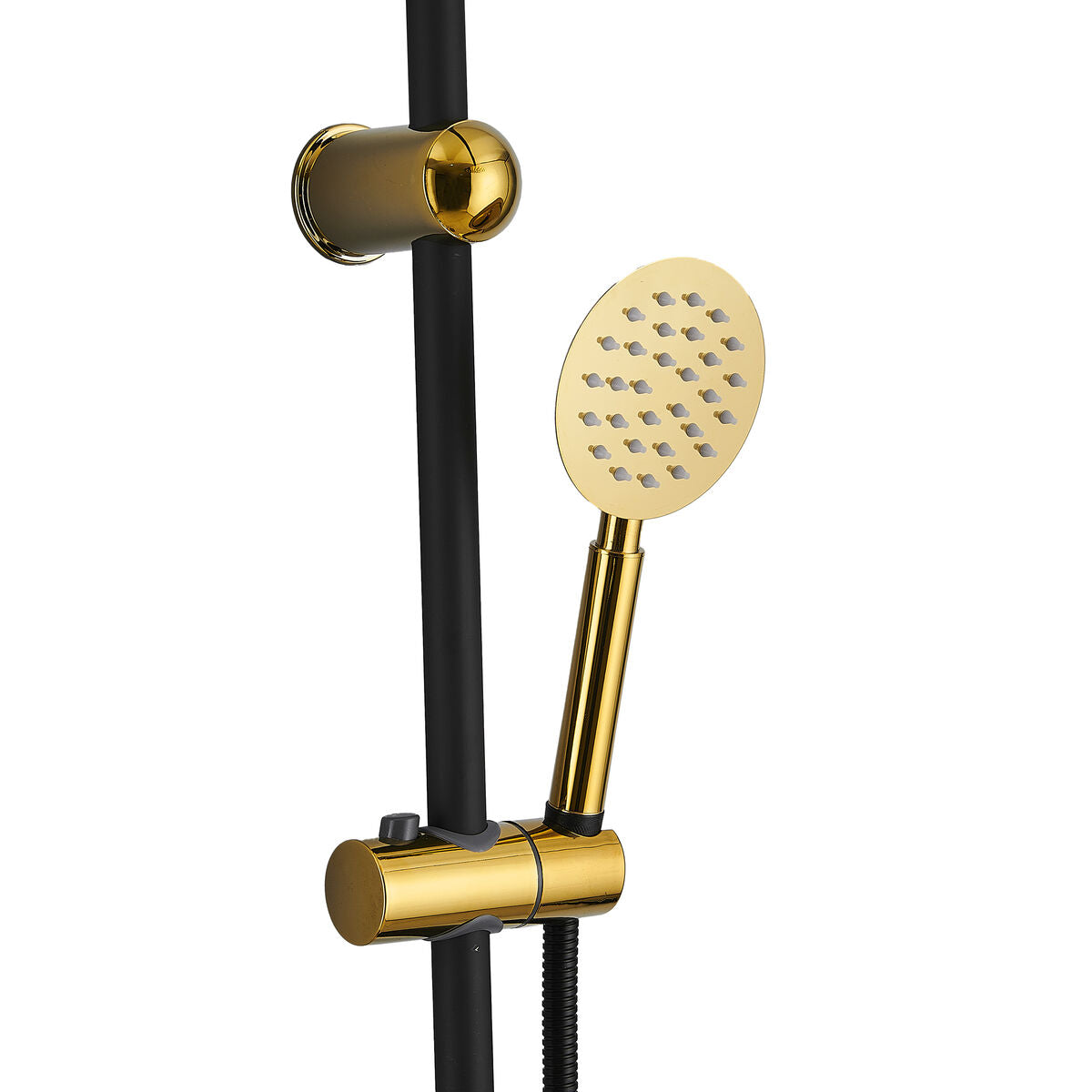 Colonne de douche Fontastock Noir Doré Acier inoxydable ABS Chrome