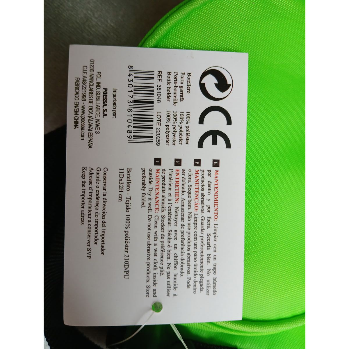 Glacière Bismark 10 x 33 cm Polyester