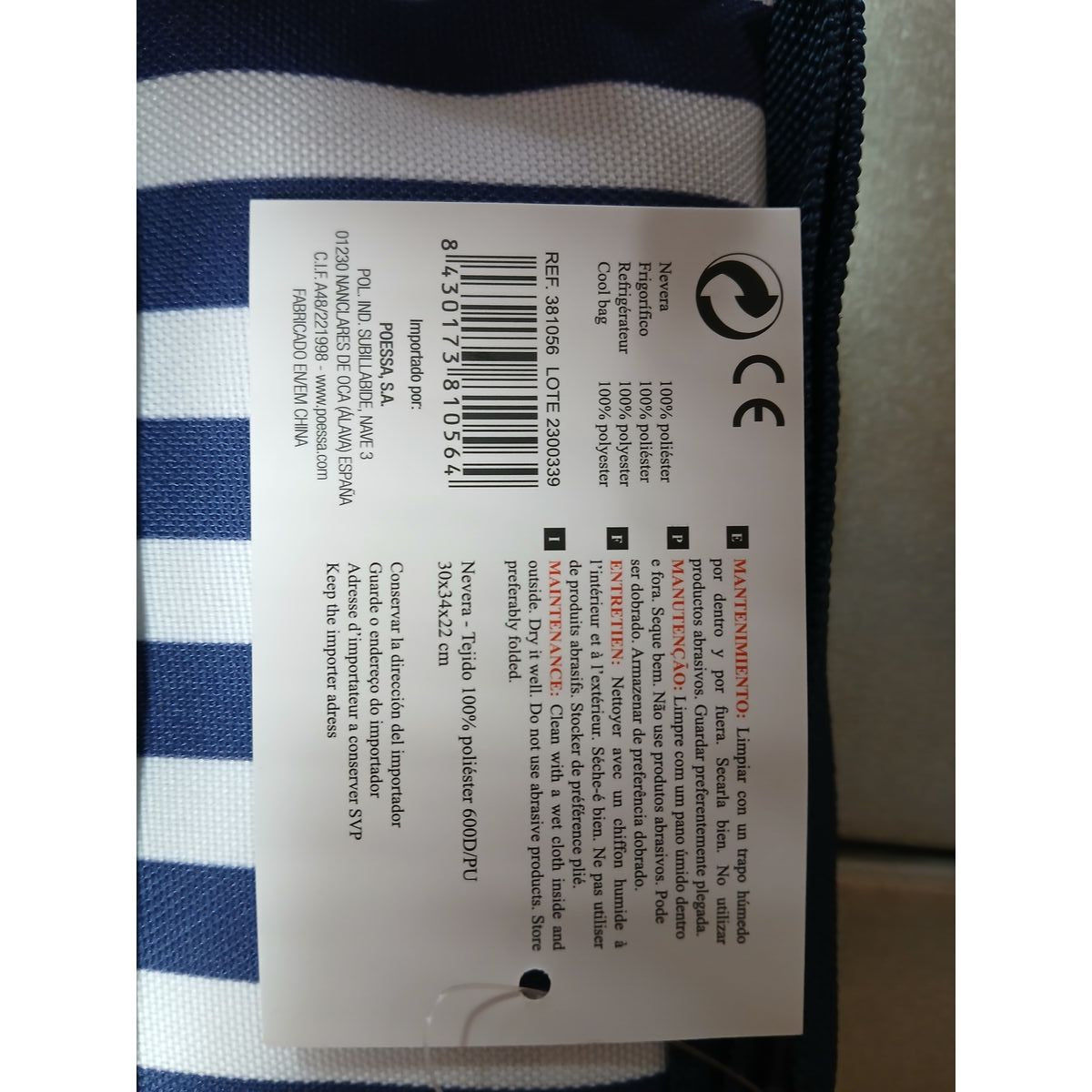 Glacière Bismark 30 x 34 x 22 cm Polyester 30 L