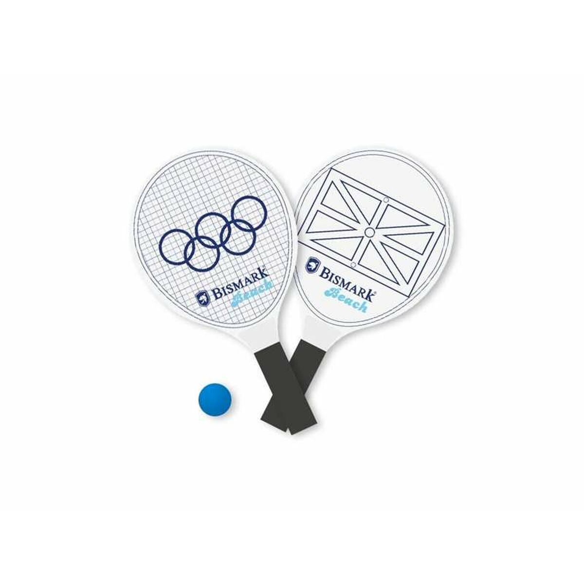 Raquettes de Plage avec Balle 38 x 19 x 0,60 cm