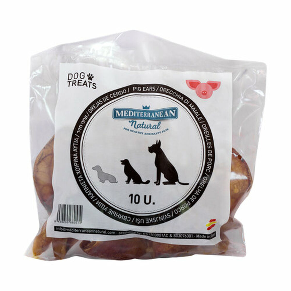 Snack pour chiens Mediterranean Natural Pig's ears