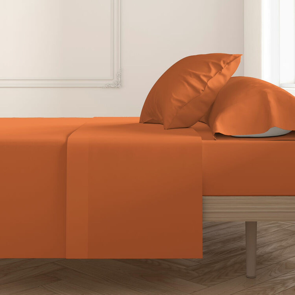 Taie d'oreiller Happy Home Orange 50 x 75 cm 2 Unités