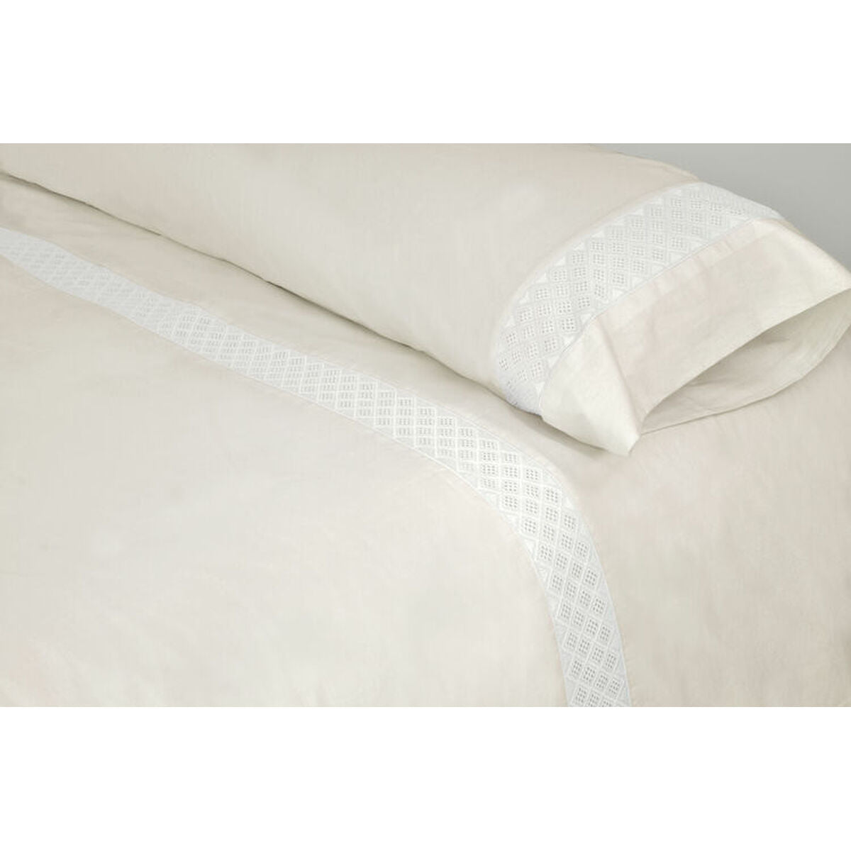 Parure de couette Pierre Cardin ELISA Beige Ivoire 3 Pièces