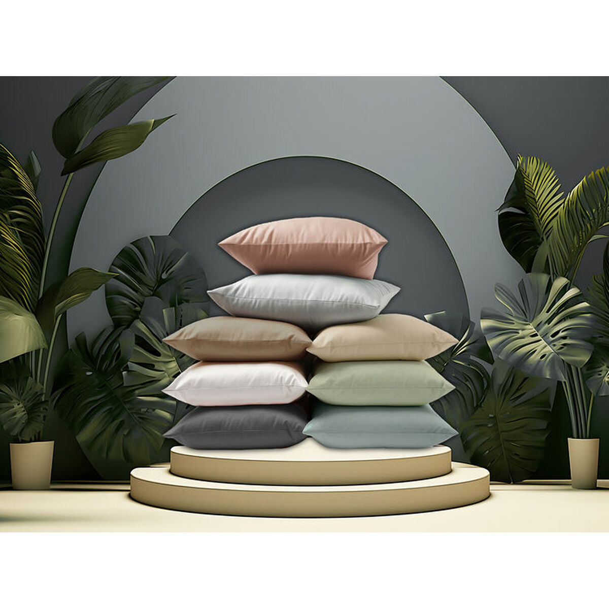 Taie d'oreiller Happy Home Lin 45 x 85 cm 2 Unités