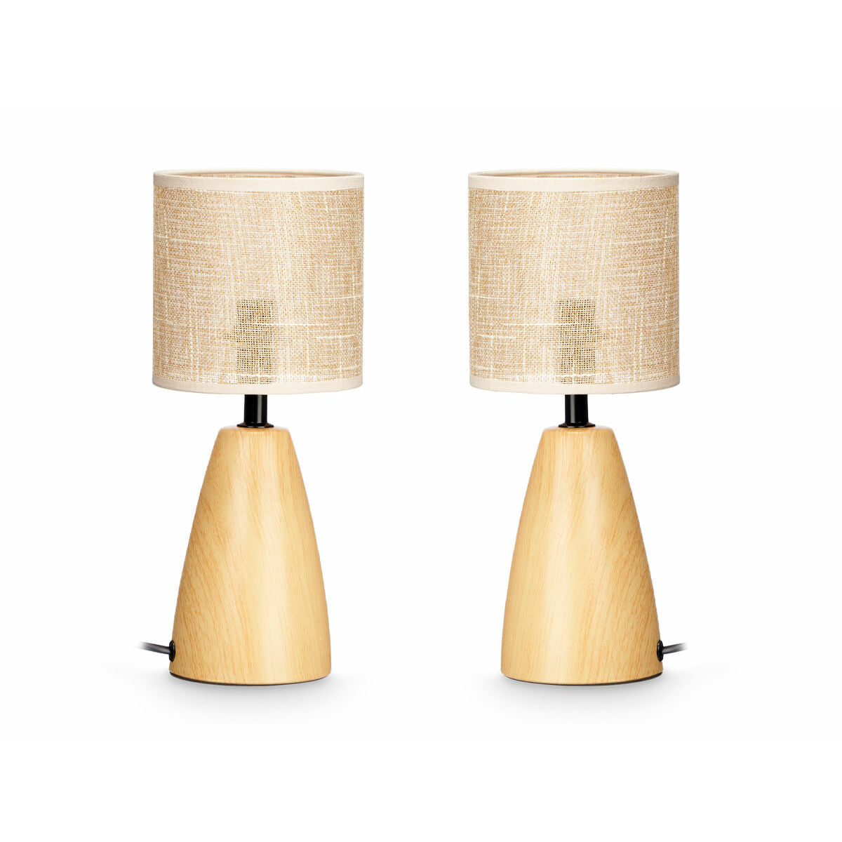 Lampe de bureau Gift Decor Marron 60 W 2 Unités