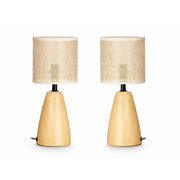 Lampe de bureau Gift Decor Marron 60 W 2 Unités