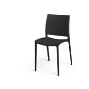 Chaise Gift Decor Noir polypropylène 41 x 79 x 46 cm