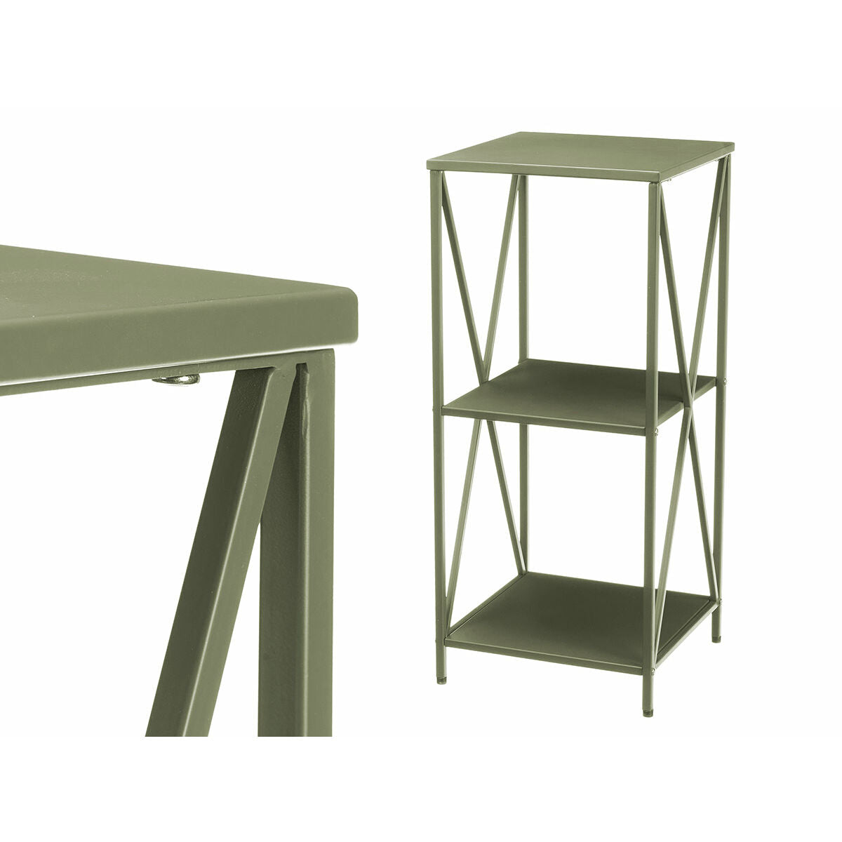 Étagère Gift Decor Vert Métal 33 x 33 x 75 cm