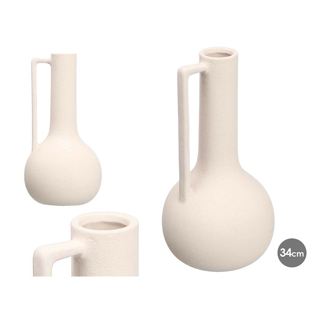 Vase Gift Decor Blanc Céramique 18 x 34,5 x 18 cm