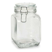 Pot en verre Vivalto 41632 Transparent Argenté Argent verre Silicone Aluminium Acier 1,2 L 11 x 17 x 11 cm 11,5 x 17 x 11 cm