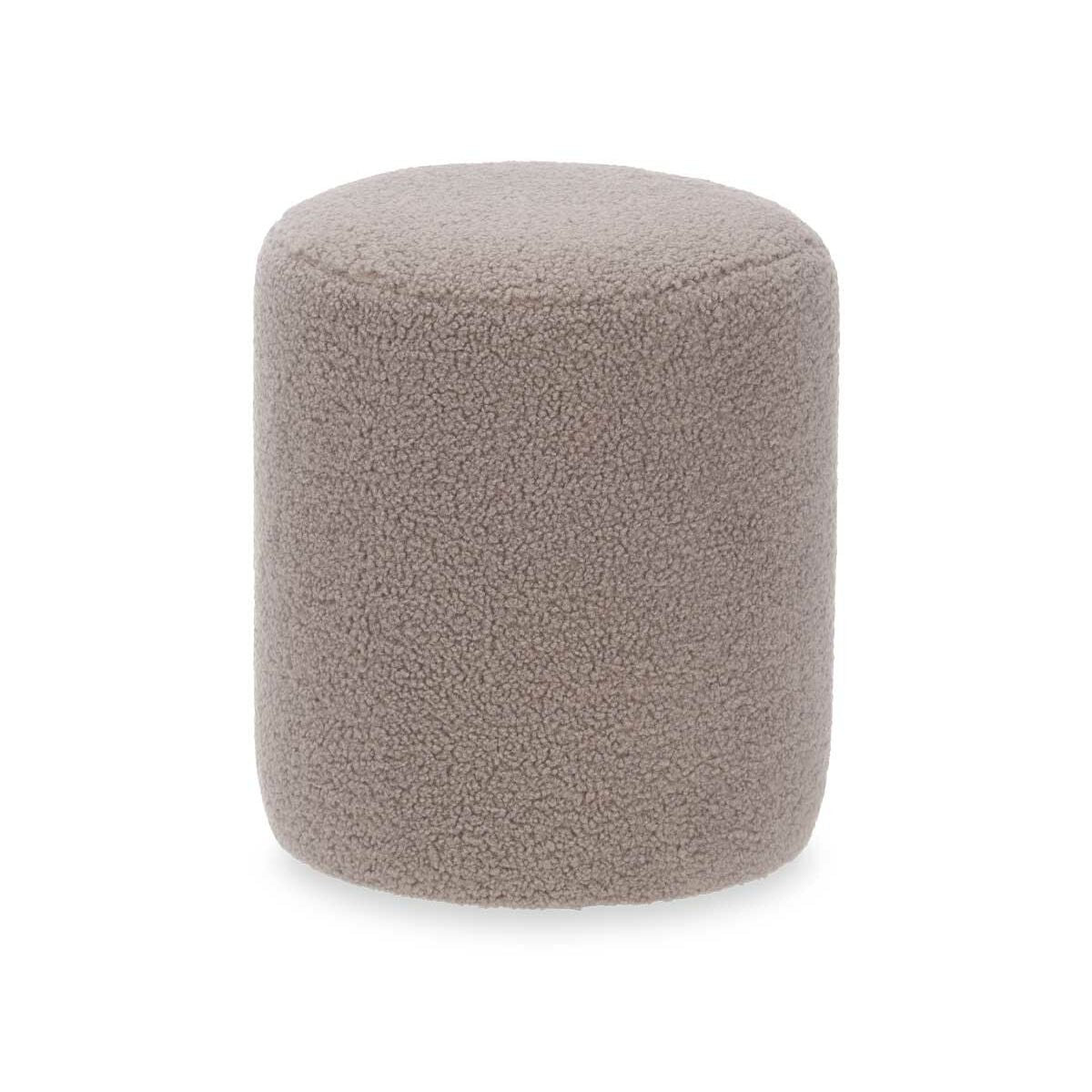 Pouf Gift Decor Marron Tissu Bois MDF