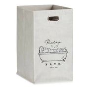 Panier Multi-usages Berilo Relax Bath Blanc Carton 60 L 35 x 57 x 35 cm Pliable