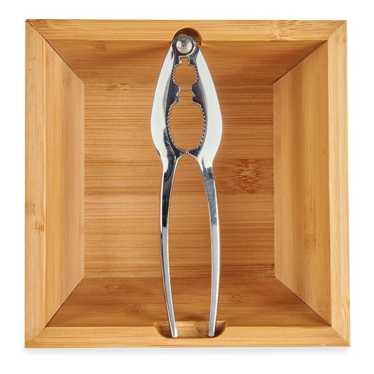 Casse-Noisette Kinvara Marron Métal Bambou 16 x 11 x 16 cm Casse-Noisette