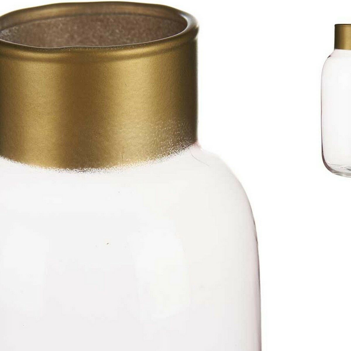 Vase Gift Decor Rose Doré verre Lisse 11,5 x 24 x 11,5 cm
