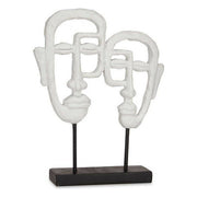 Figurine Décorative Gift Decor Blanc Visage 27 x 32,5 x 10,5 cm