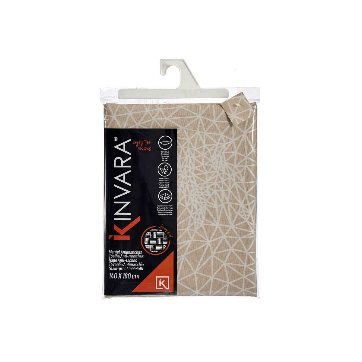Nappe Kinvara Blanc Beige Jacquard