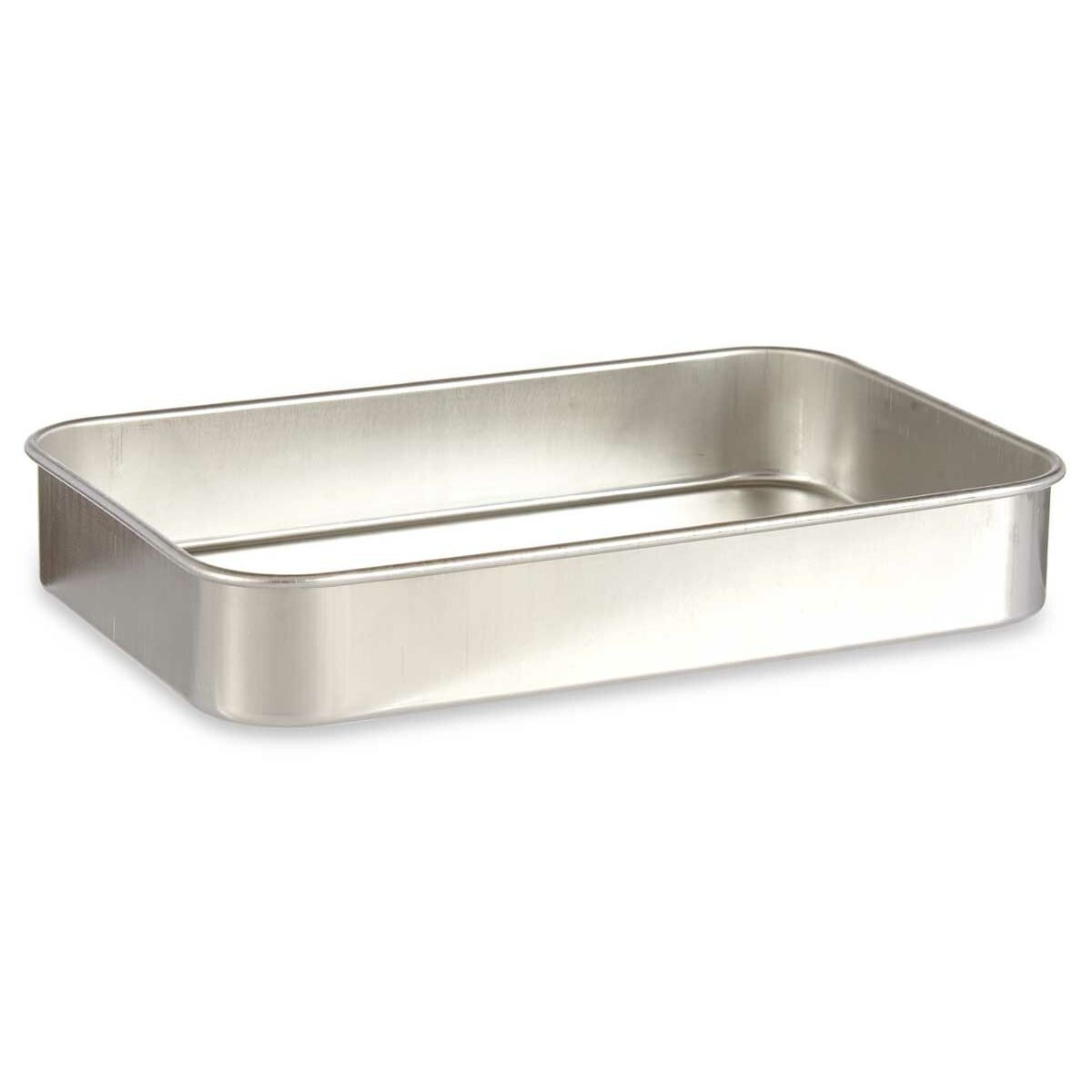 Plat à gratin Kinvara Argenté Argent Aluminium 23,5 x 6 x 36 cm 36 x 6 x 23,5 cm