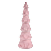 Sapin de Noël Krist+ Rose Velours Bois 12 x 34,5 x 12 cm