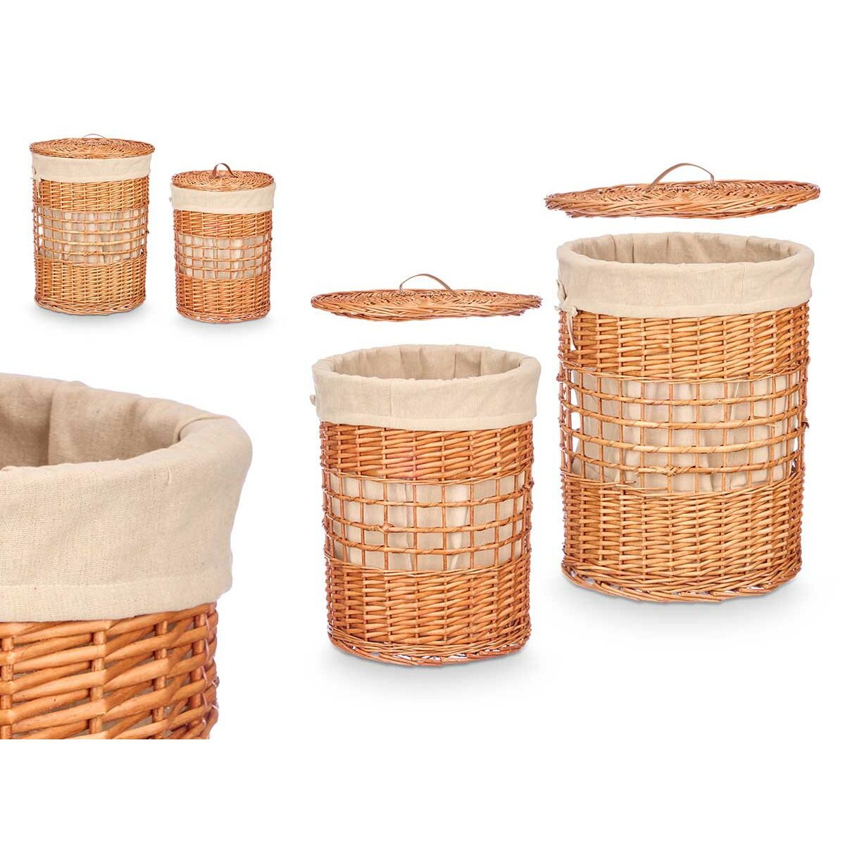 Lot de paniers Kipit Naturel osier 2 Pièces