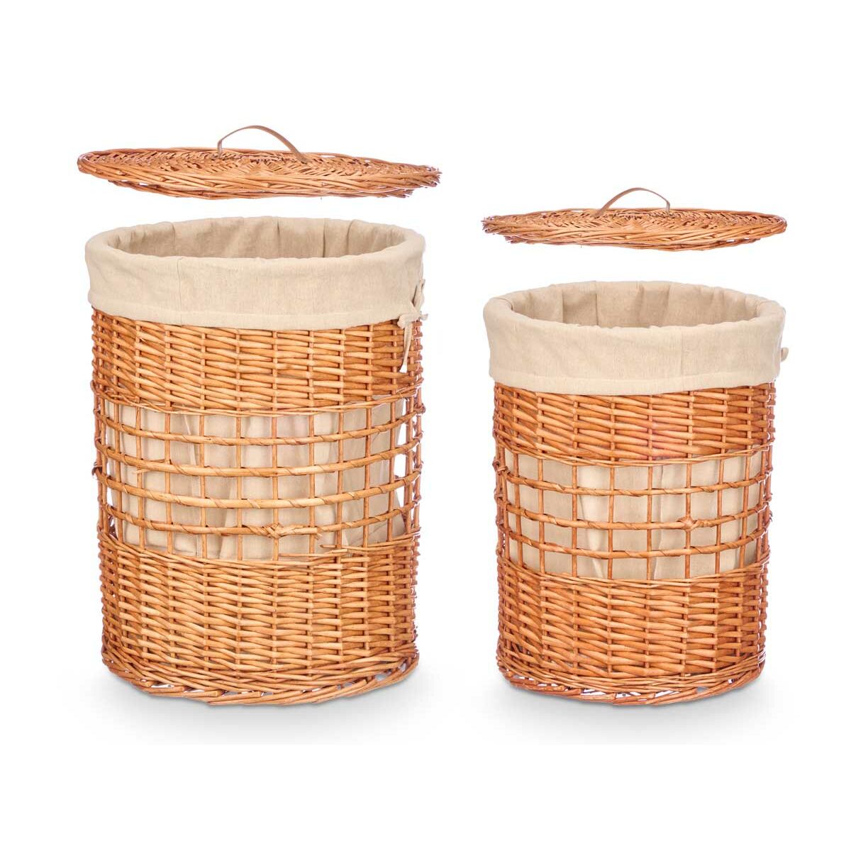 Lot de paniers Kipit Naturel osier 2 Pièces