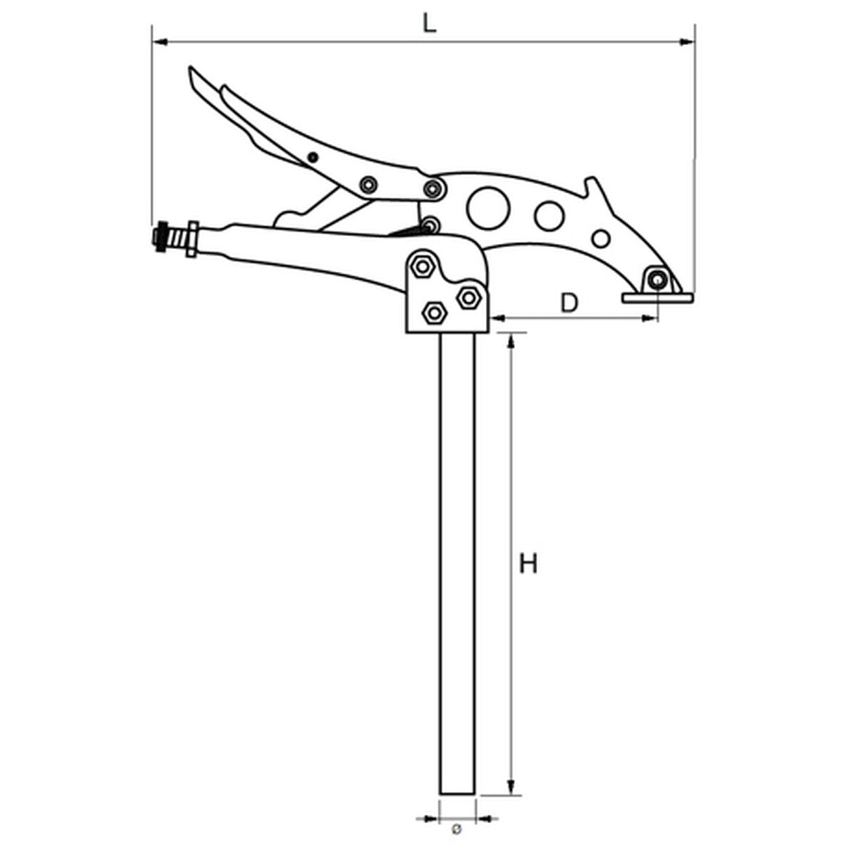 Serre-joint à vis Grip-on 32,4 cm