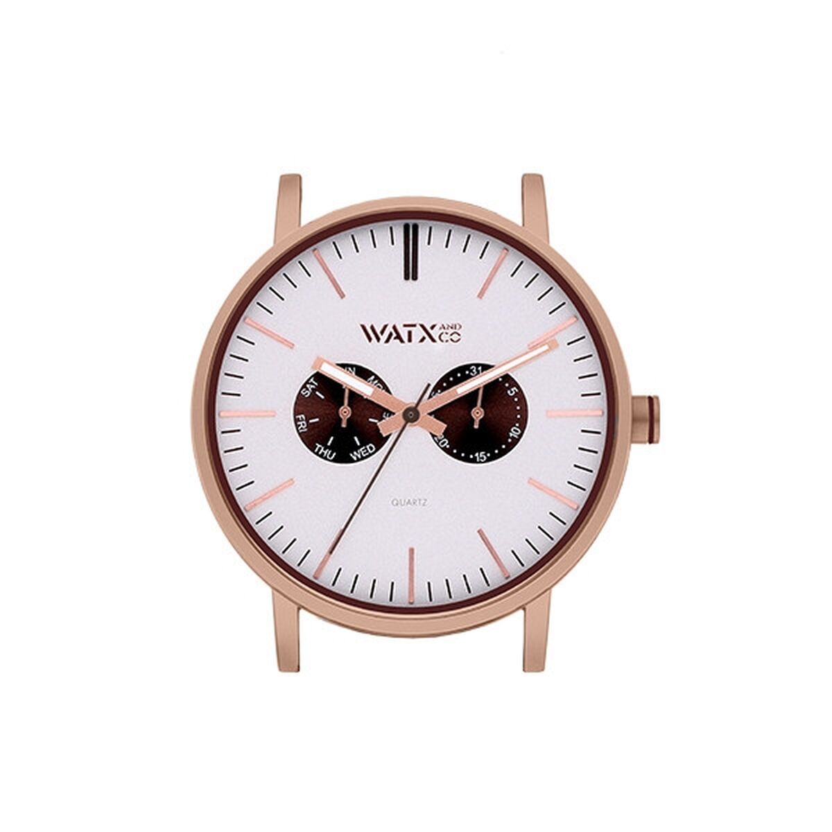 Montre Unisexe Watx & Colors WXCA2735  Gris Rose Argenté (Ø 44 mm)